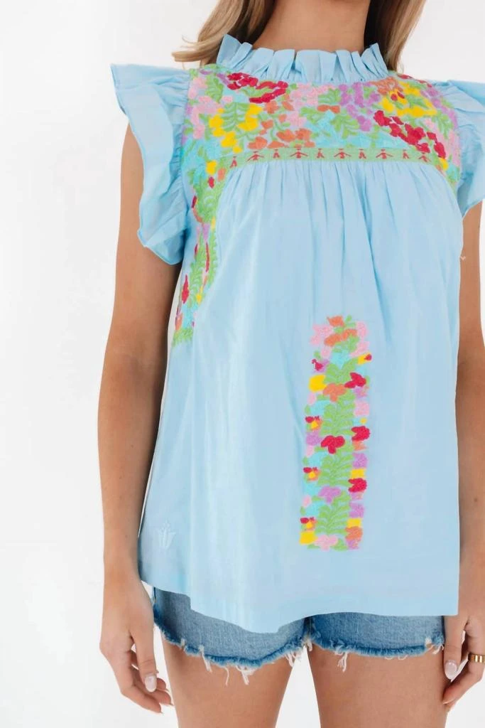 j.marie J.Marie - The Posie Ruffle Neck Top 2