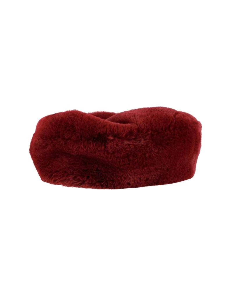 Eugenia Kim Mishka Beret in Burgundy Faux Fur 1