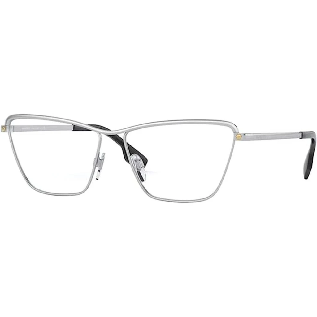 BURBERRY Burberry Women's Eyeglasses - Silver Metal Cat Eye Frame | BURBERRY 0BE1343 1303 1