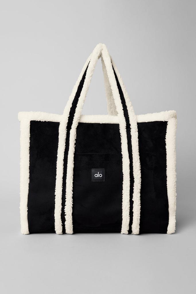 Alo Yoga Winterfun Tote Bag - Black/Ivory