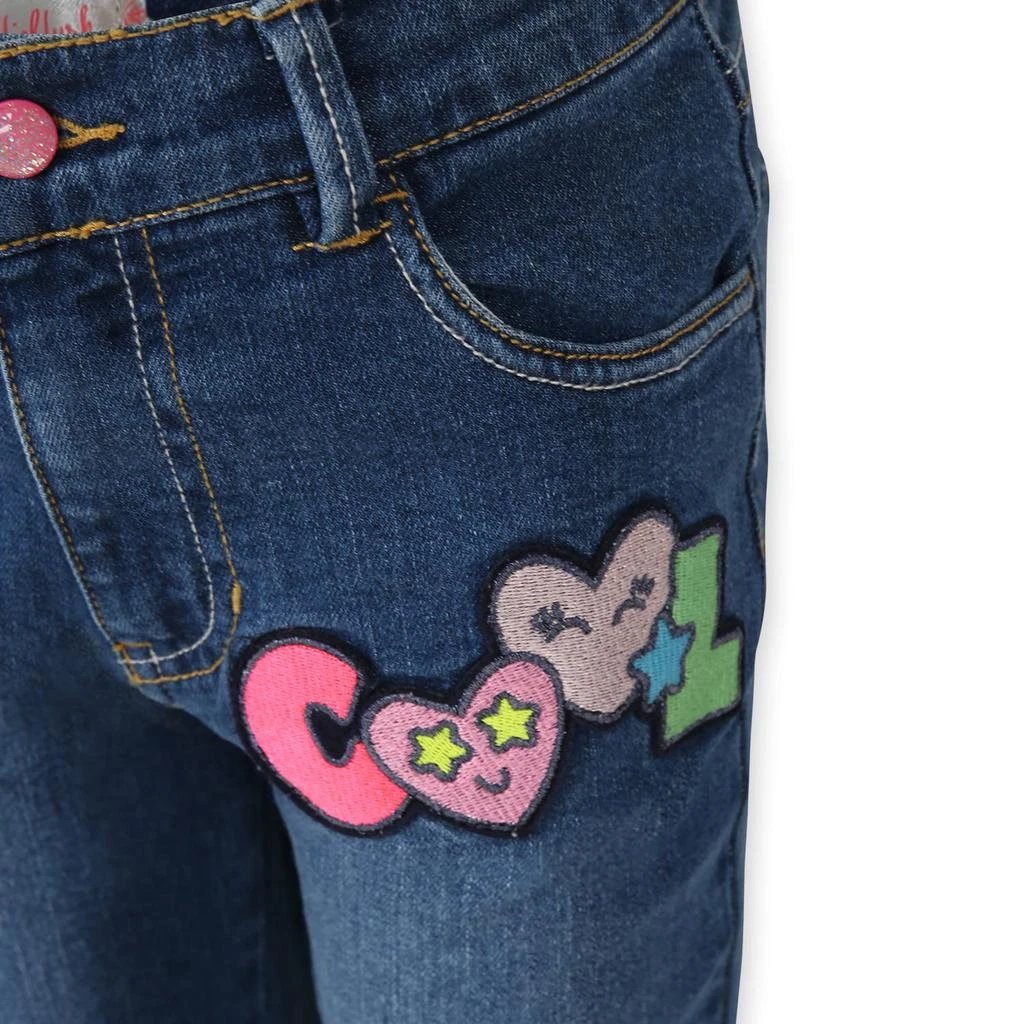 Billieblush Blue Jeans For Girl With Embroidery 3