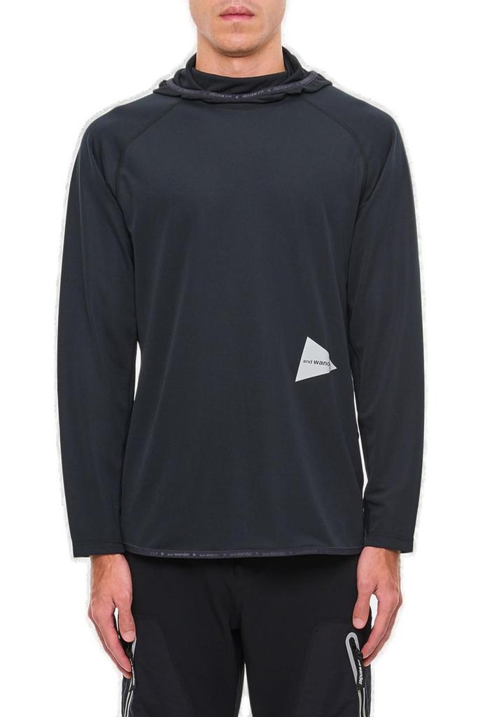 Maison Kitsune × and wander trak hoodie Official And Wander x Maison Kitsune Trak Hoodie Navy - Brand New