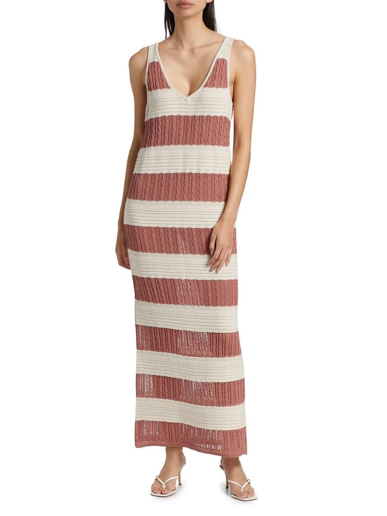 Splendid Nicola Linen-Blend Maxi Sweaterdress
