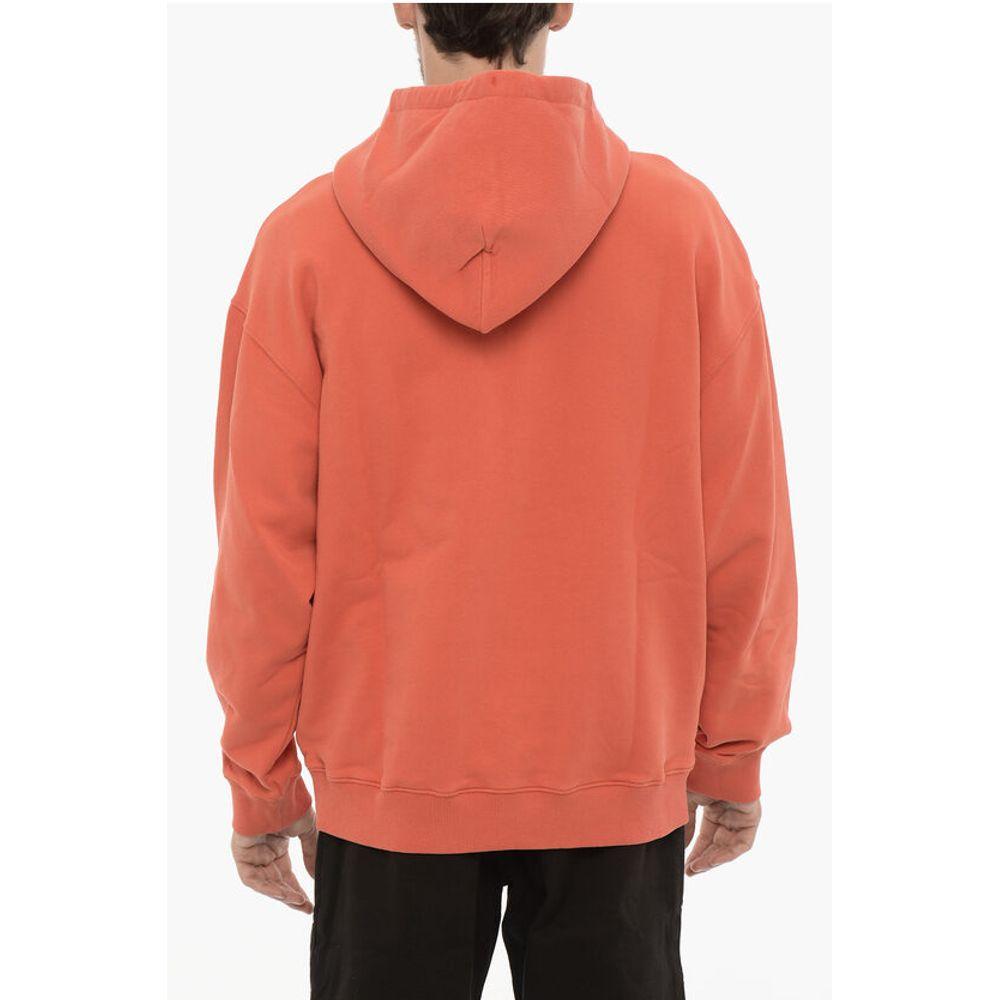 Marcelo Burlon Cotton OPTICAL CROSS Hoodie with Patch Men's Pocket