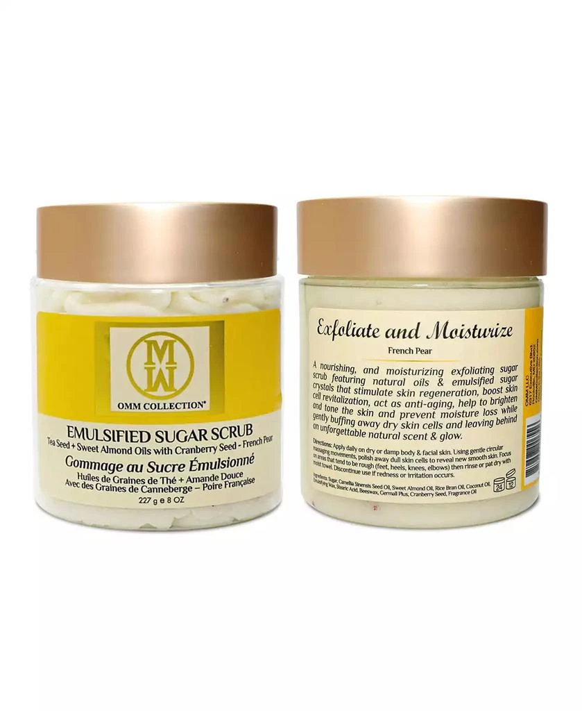 OMM Collection Emulsified Sugar Scrub - French Pear 8oz