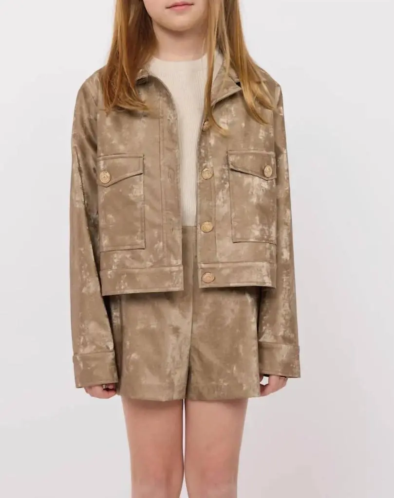 Sadie & Sage Sadie & Sage - Girls' New Chapter Jacket With Officer Buttons
