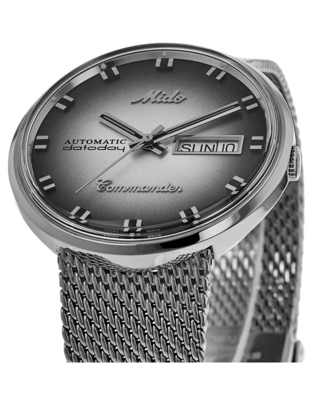 MIDO Mido Commander Shade Silver Dial Steel Women's Watch M8429.4.27.11 2