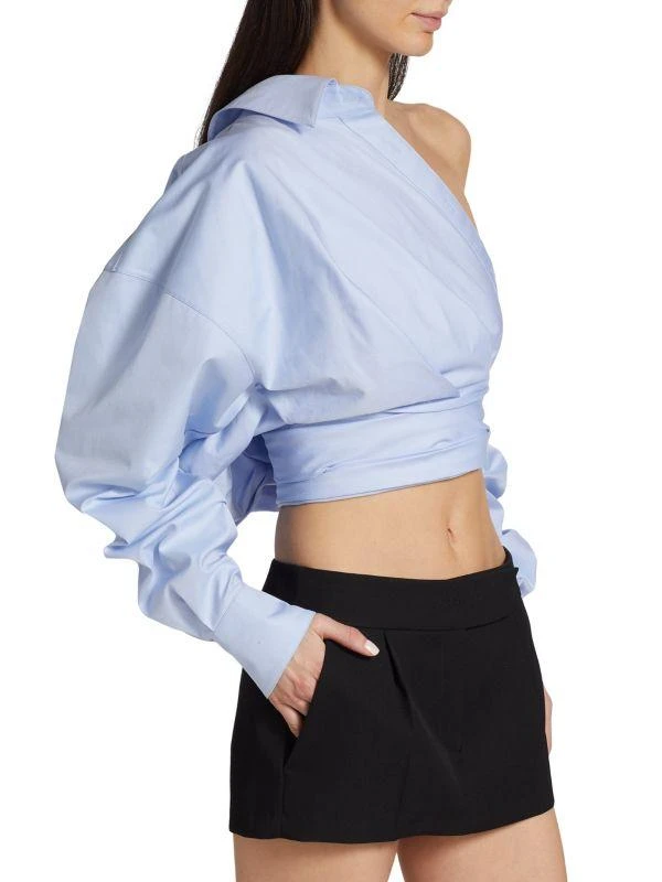 Alexander Wang Cropped Wrap Shirt 3