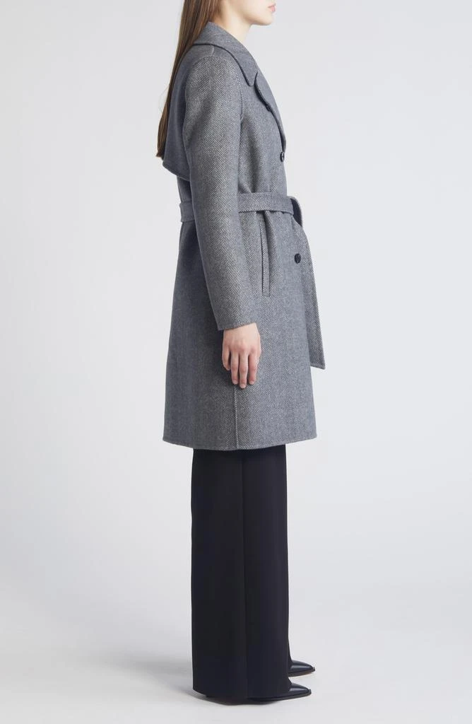 Soia & Kyo Safira Double Breasted Wool Herringbone Coat 3