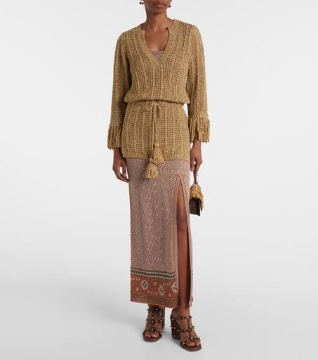 Valentino Rockstud leather wedge mules 3