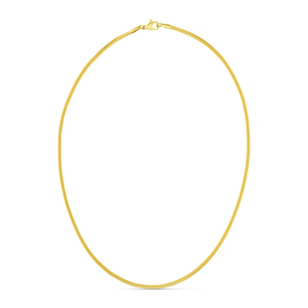 Orelia LUXE LUXE Flat Snake Chain Necklace 3