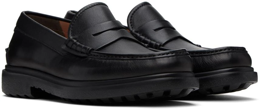 Salvatore Ferragamo Black Leather Loafers 4