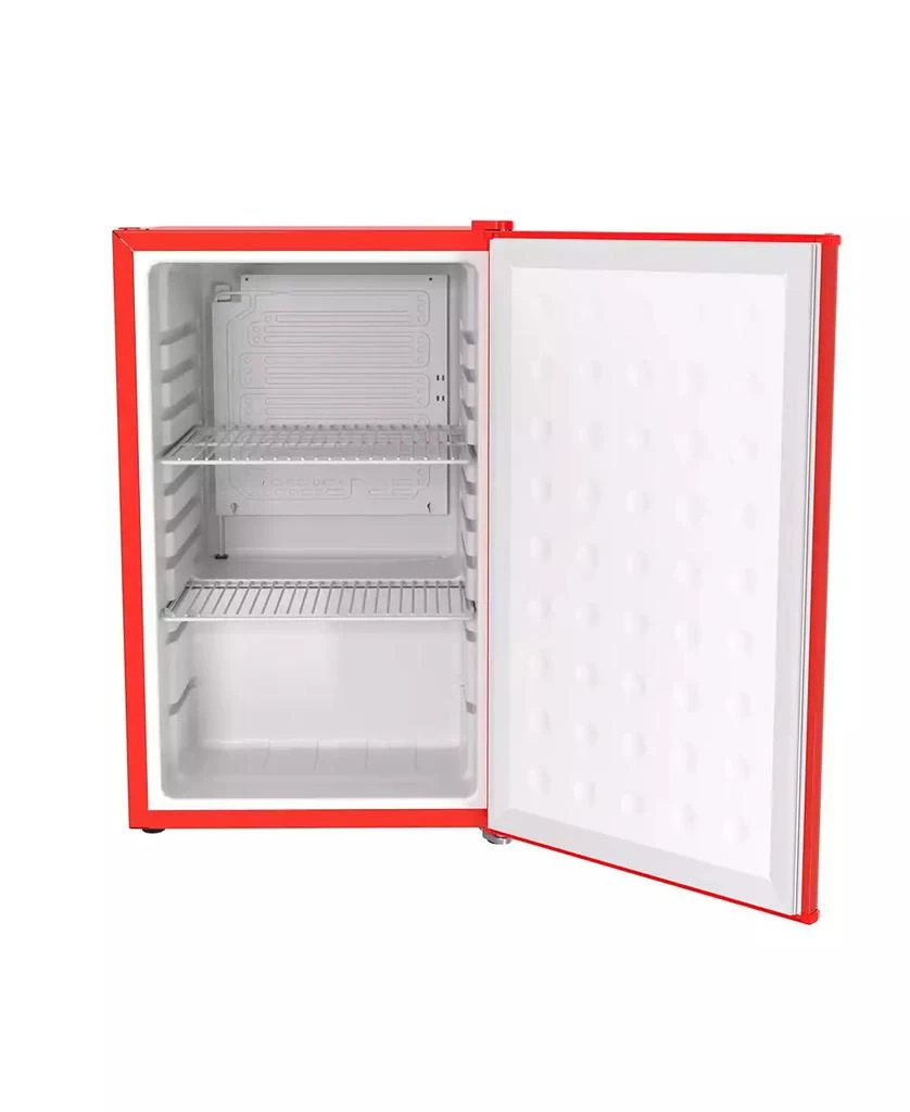 SnowLion Premium 65 L Solid Door Mini Refrigerator, Freestanding Under-Counter in Red 4