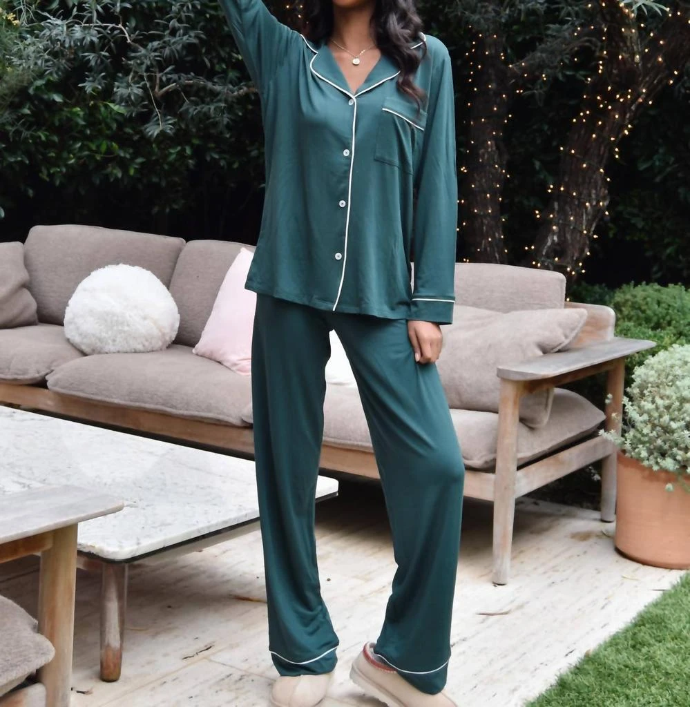 Eberjey Eberjey - Gisele Long Pajama Set With Ribbon 4