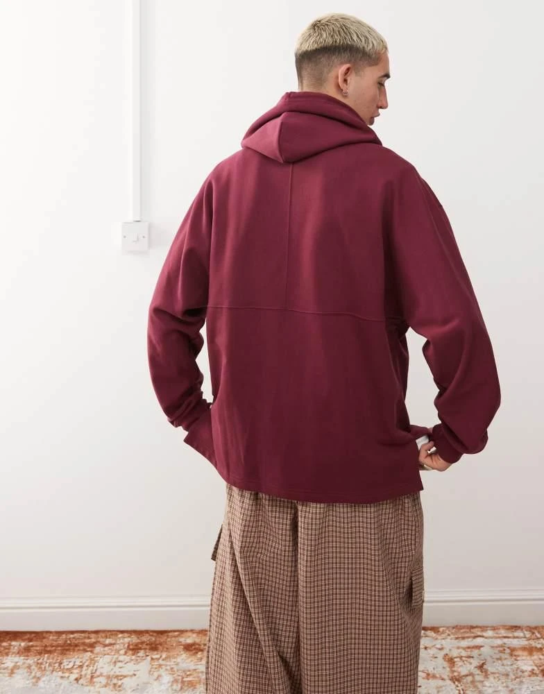 Adidas adidas Originals graphic hoodie in burgundy 3