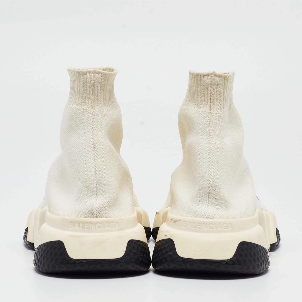 Balenciaga Balenciaga Off White Knit Fabric Speed Trainer