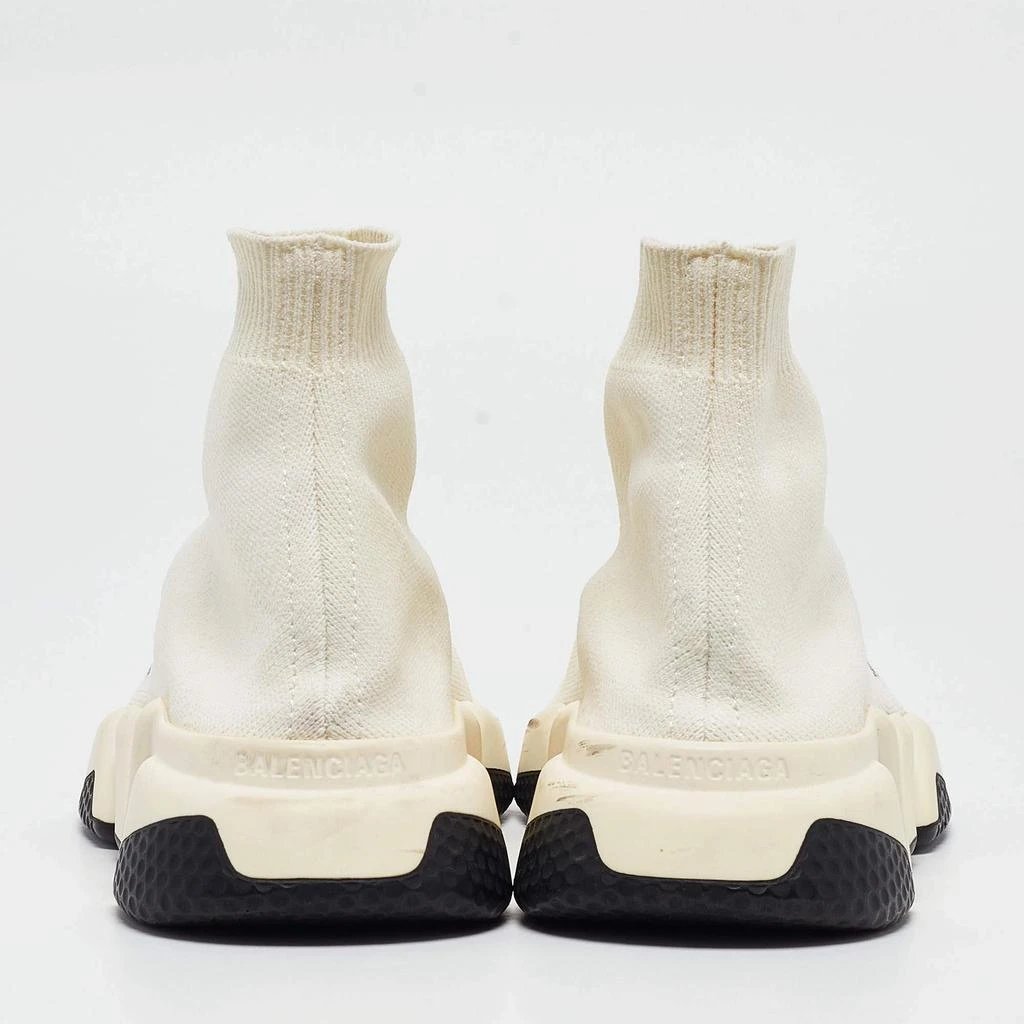 Balenciaga Balenciaga Off White Knit Fabric Speed Trainer Sneakers Size 35 5