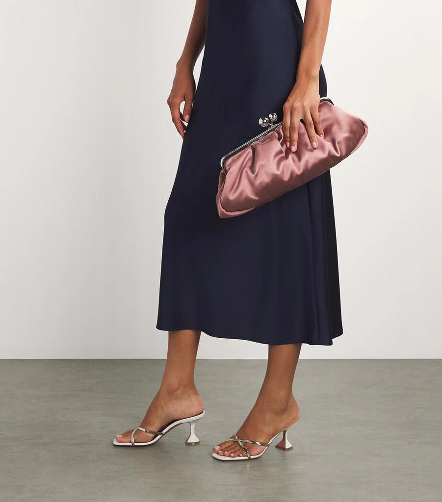 Weekend Max Mara Large Silk-Satin Pasticcino Clutch Bag 6