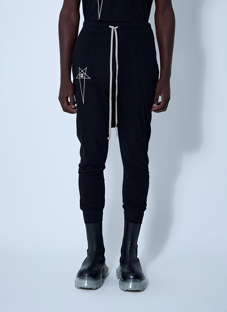 Rick Owens Black Dirt Cooper Trousers - Pants - Free