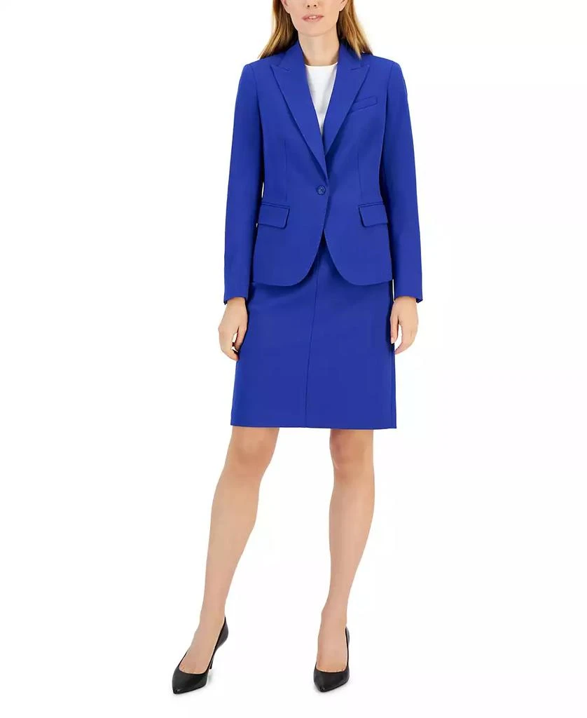 Anne Klein Missy Executive Collection Single-Button A-Line Skirt Suit Set, Created for Macy
s