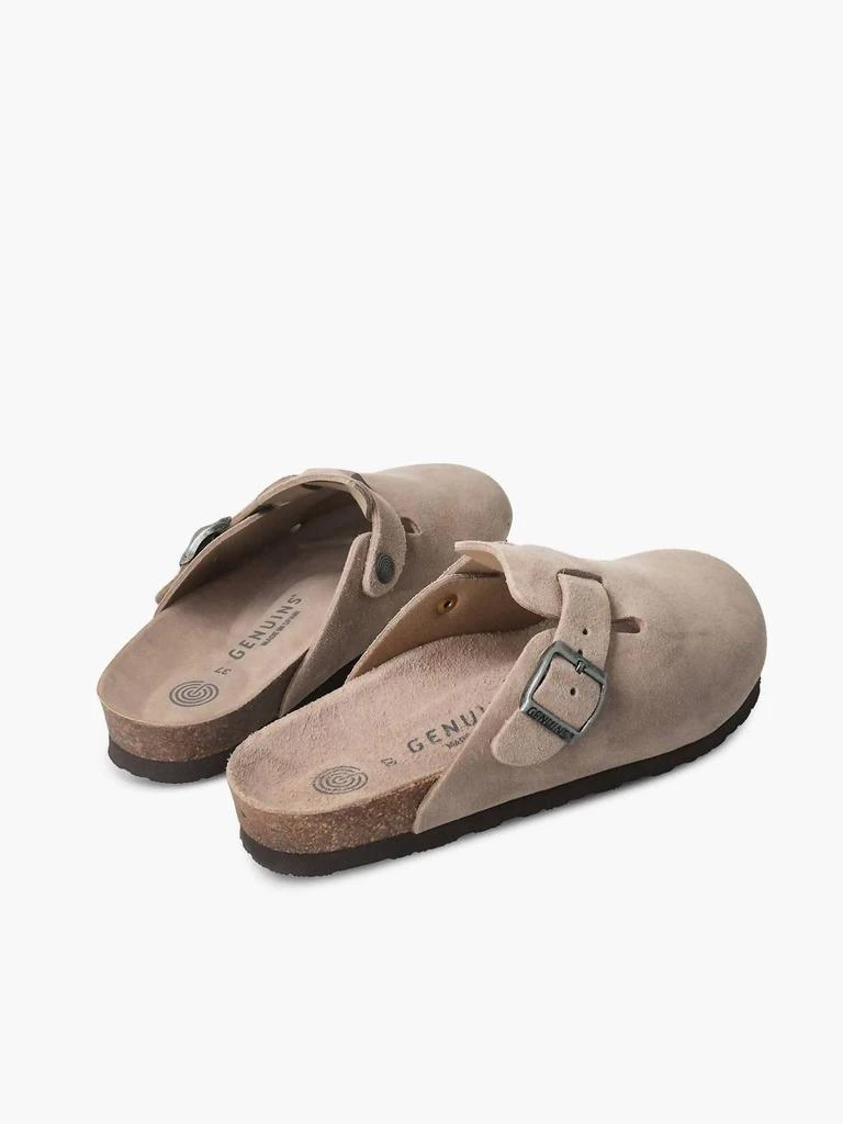 Genuins Riva Velour Sandals Unisex In Taupe 3