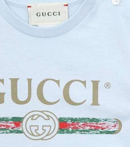 Gucci Baby logo cotton T-shirt 3