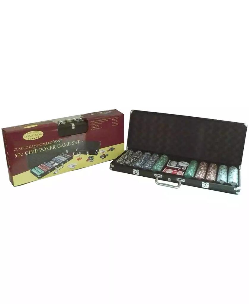 Crayola 500 Chip Poker Game Set in Black Aluminum Case