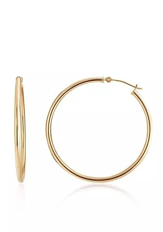 Belk 
Co. Hoop Earrings in 14K Yellow Gold
