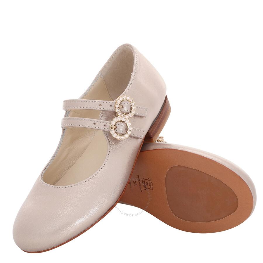 Bonpoint Leather Ballerina Shoes