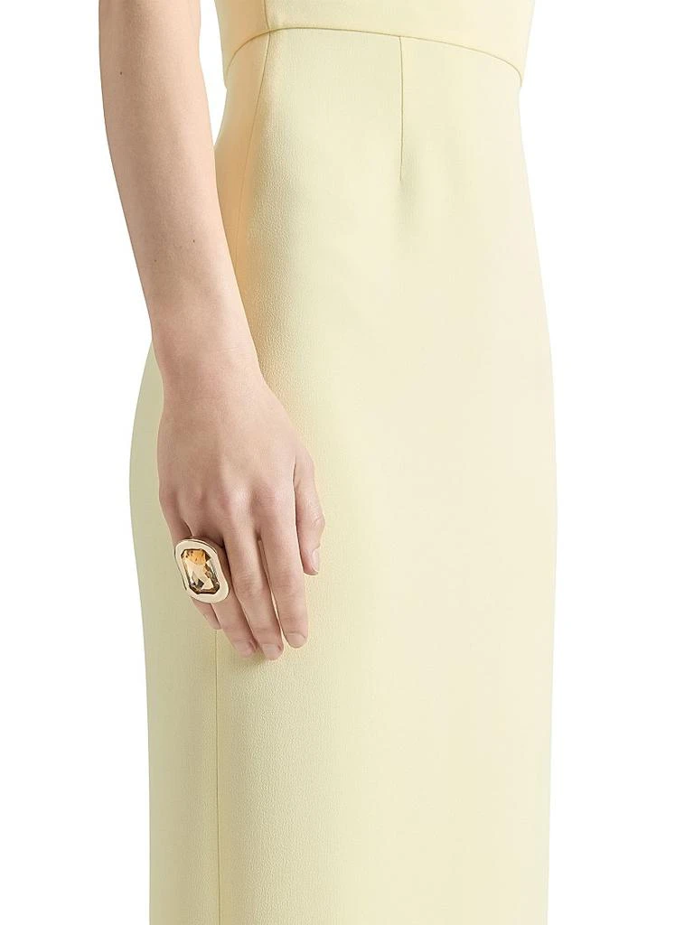 Givenchy Sculptural Crystal Ring in Metal 2