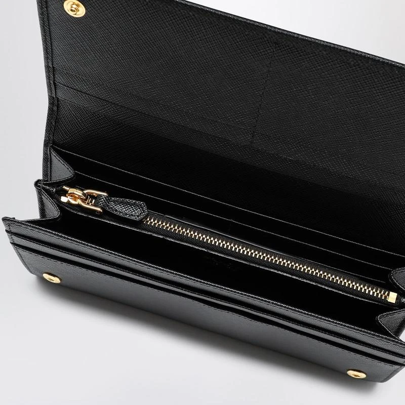 Prada Black/gold Saffiano wallet 3