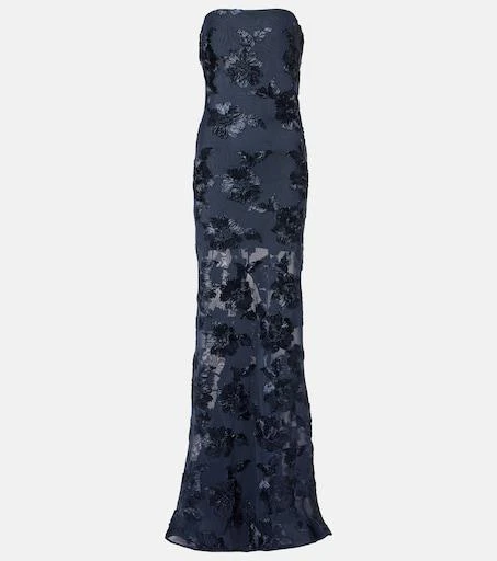 rotate floral embroidered mesh maxi dress Rosa Embroidered Dress main image 0