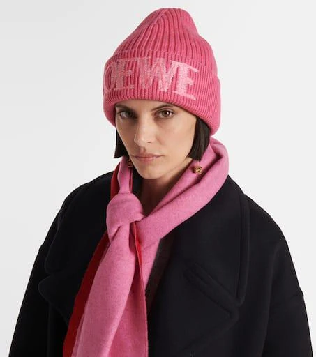 Loewe Logo wool beanie 2