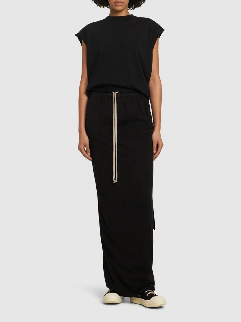 Rick Owens Pillar Cotton Long Skirt 1