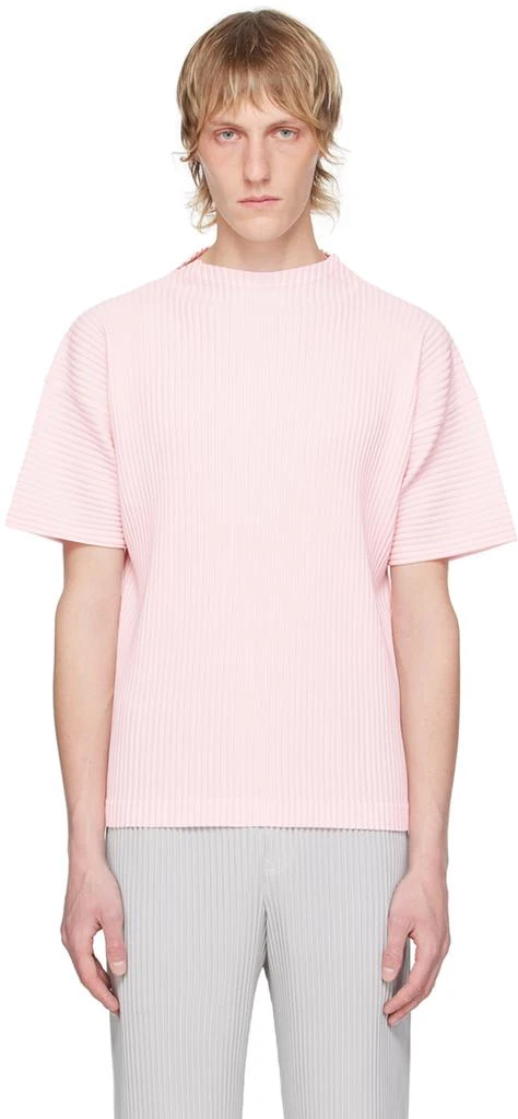 HOMME PLISSÉ ISSEY MIYAKE Pink Monthly Color May T-Shirt 3-L - T 