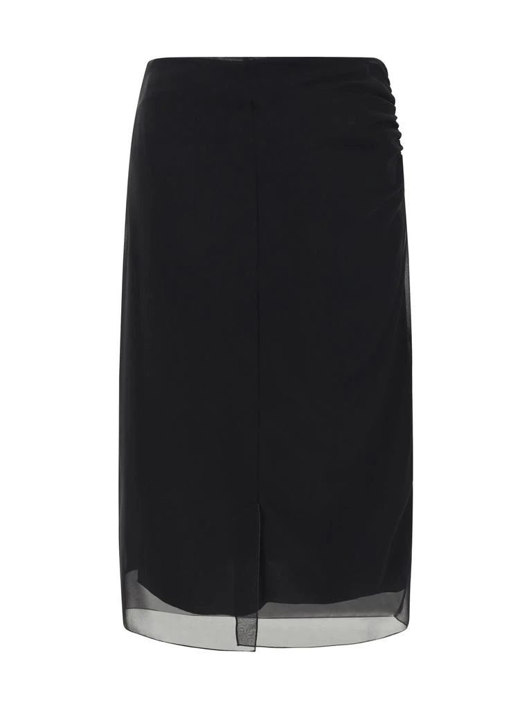 Prada Prada Semi-Sheer Pencil Midi Skirt 2