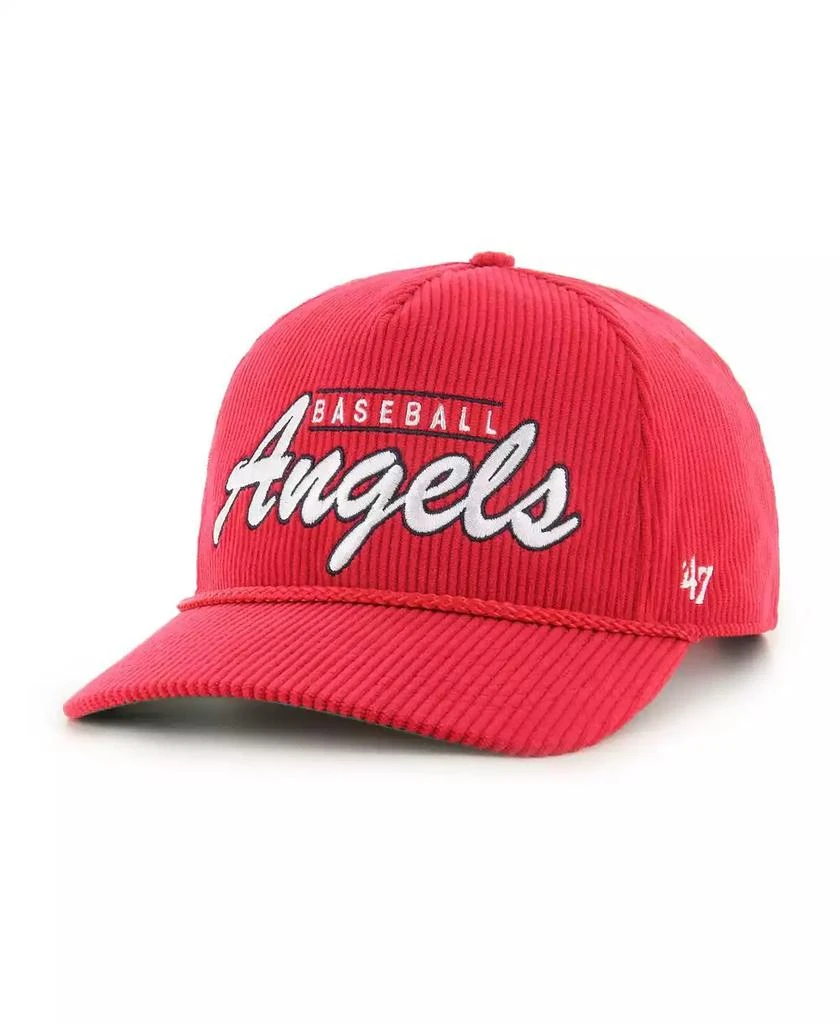 47 Brand Men's Red Los Angeles Angels Corduroy Hitch Adjustable Hat 3