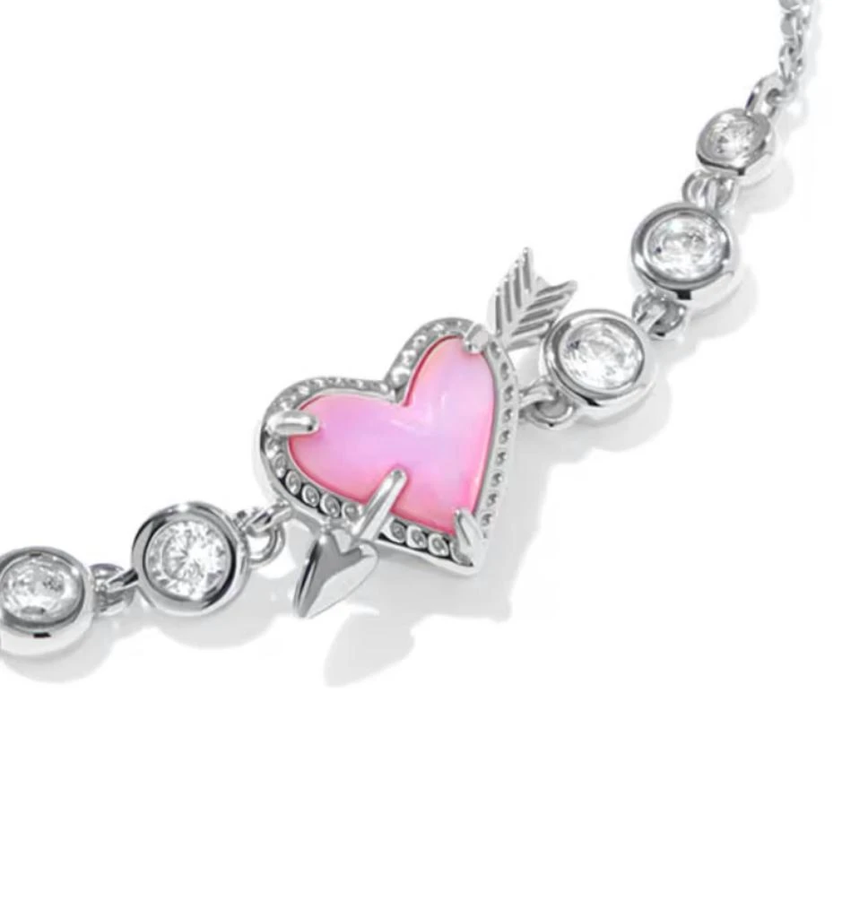 Kendra Scott Kendra Scott - Women
s Ari Heart Arrow Silver Tennis Bracelet 2