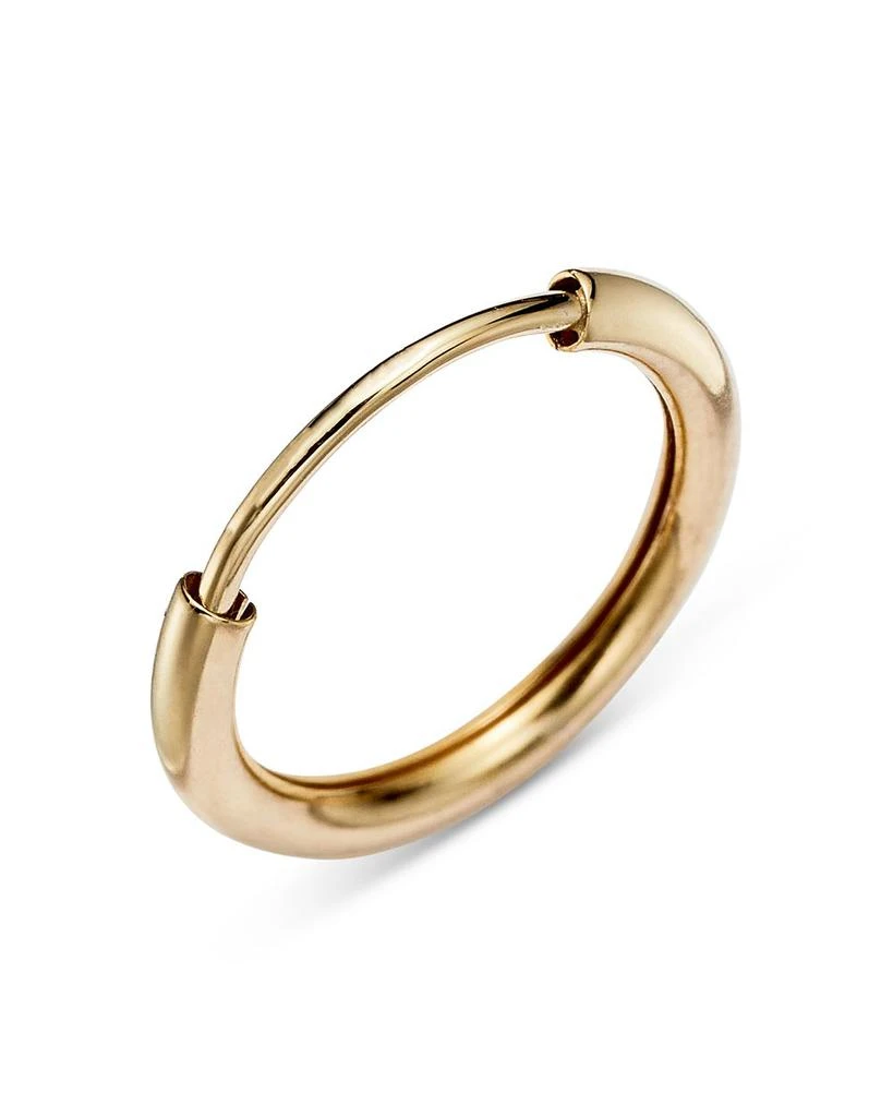 Bloomingdale's 14K Yellow Gold Small Endless Hoop Earrings 4