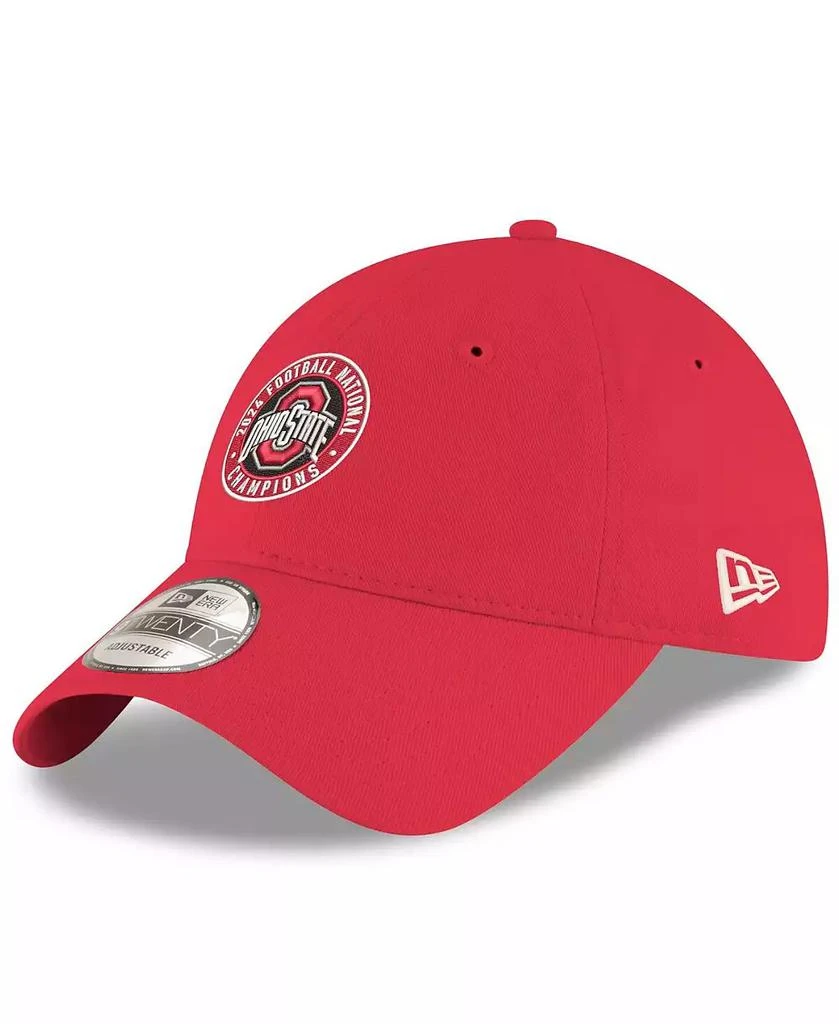 New Era Men's Scarlet Ohio State Buckeyes College Football Playoff 2024 National Champions Seal 9TWENTY Adjustable Hat 1