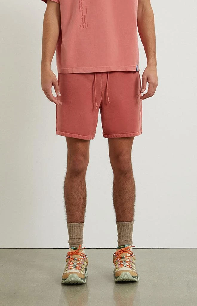 A.R.C. Red Heavyweight Fleece Sweat Shorts 4