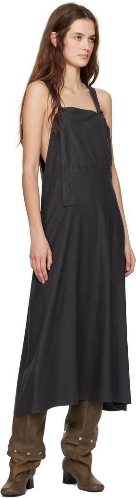 Baserange Gray Gren Overalls Midi Dress 4