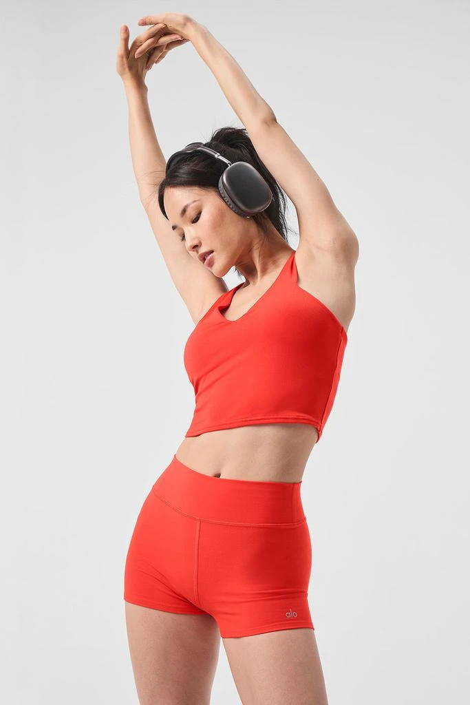 Alo Alosoft High-Waist Carefree Short - Red Hot Summer 5