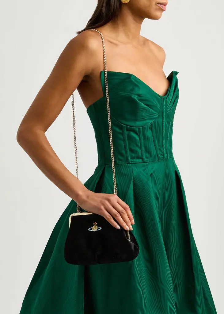 Vivienne Westwood Granny Frame velvet top handle bag 6