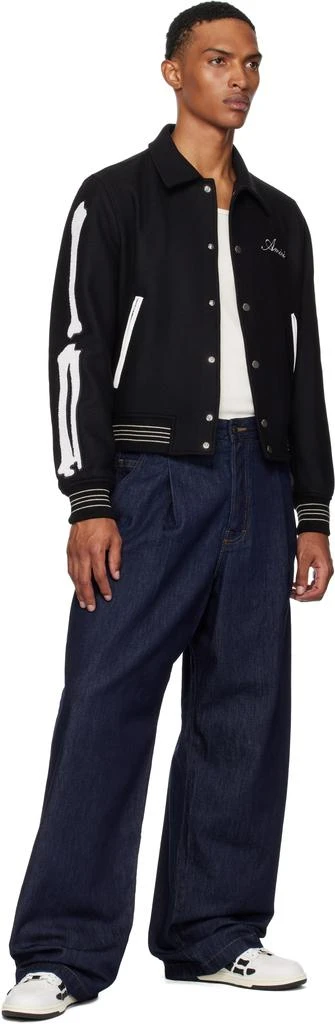 AMIRI Black 
White Skel Top Low Sneakers 5