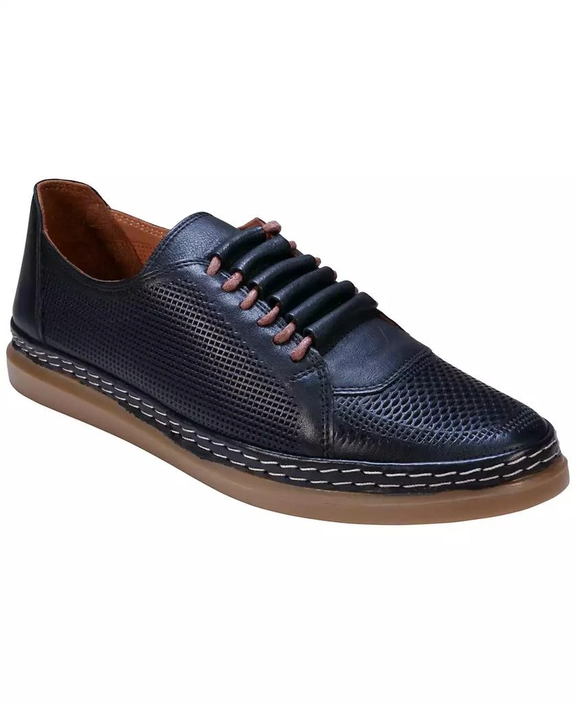 Cools 21 Women's Oscar Hidden Lace Perforated Leather Sneakers 1