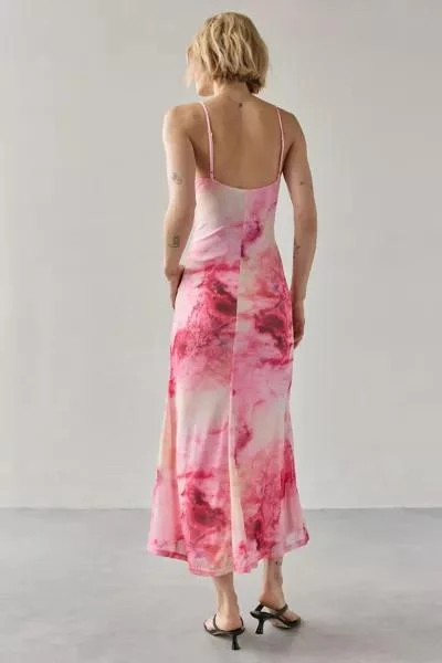 Bardot Bardot Adoni Printed Mesh Slip Midi Dress 3