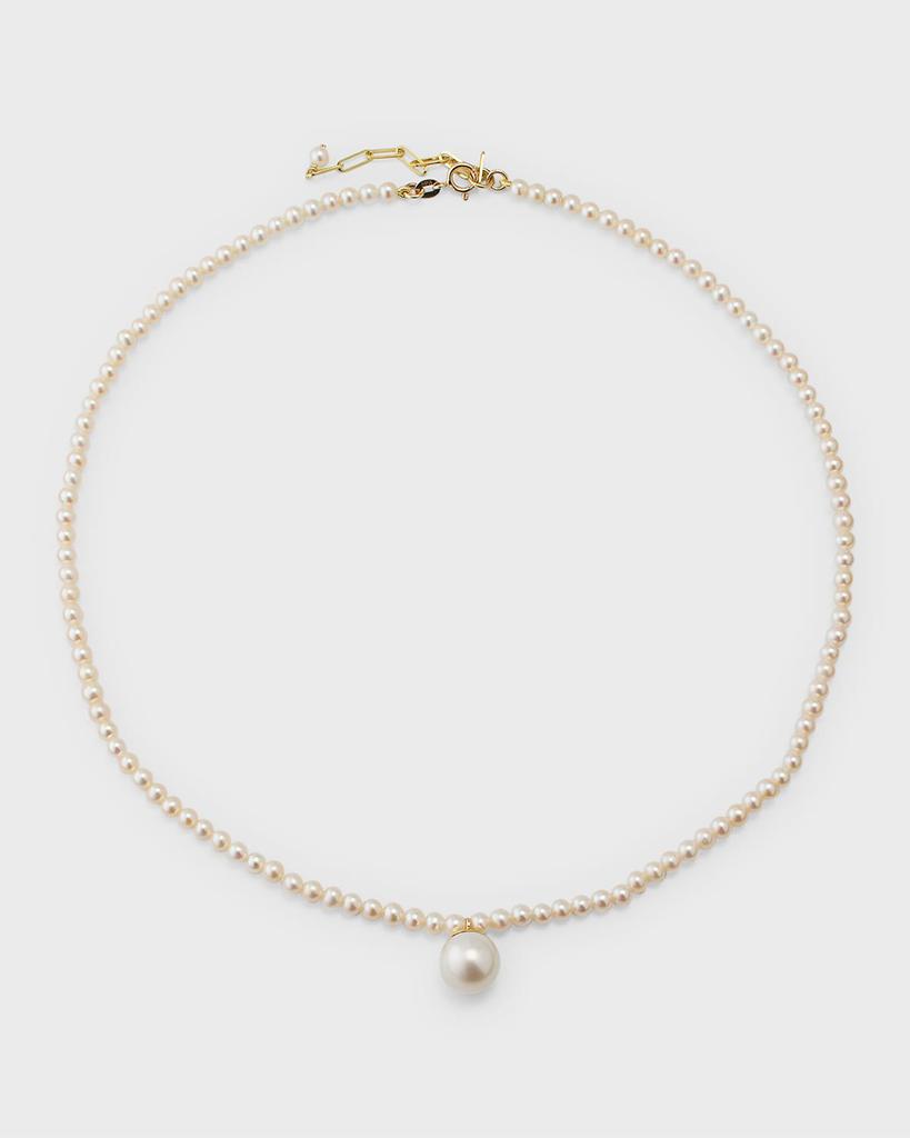 POPPY FINCH 14k Gold Pearl Choker Necklace