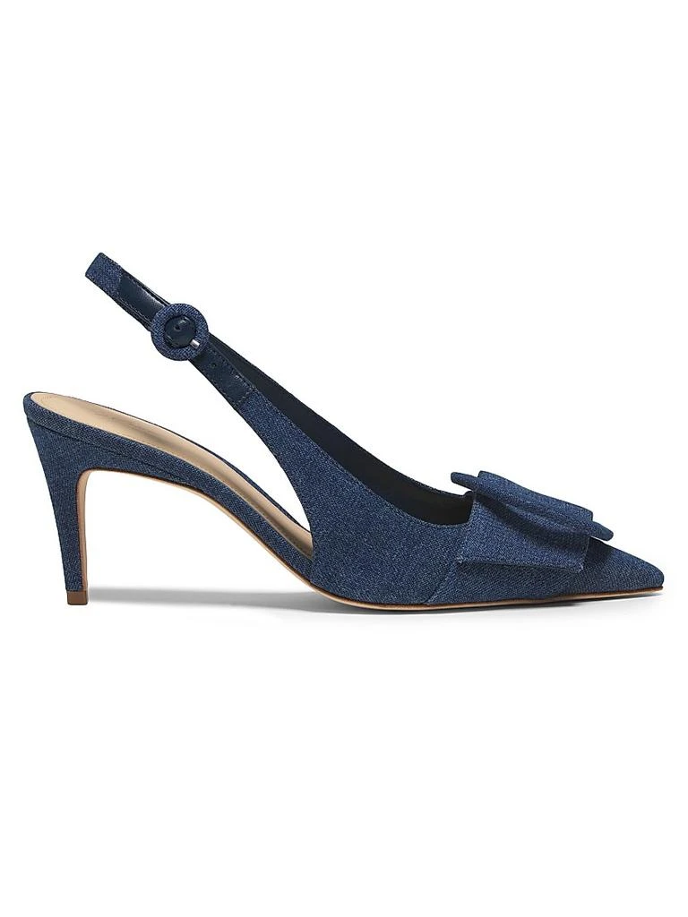 22élevé 75MM Buckle-Accented Denim Pumps 1