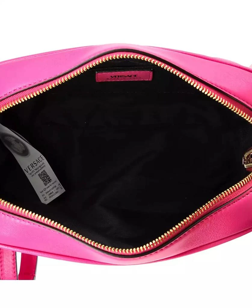 Pre-Owned Versace Medium Medusa Icon Front Slip Pocket Camera Bag Quilted Leather 7